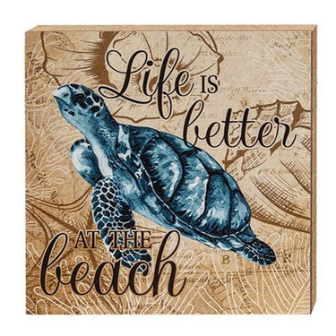 Turtle Wisdom Square Block 3 Asstd - The Fox Decor